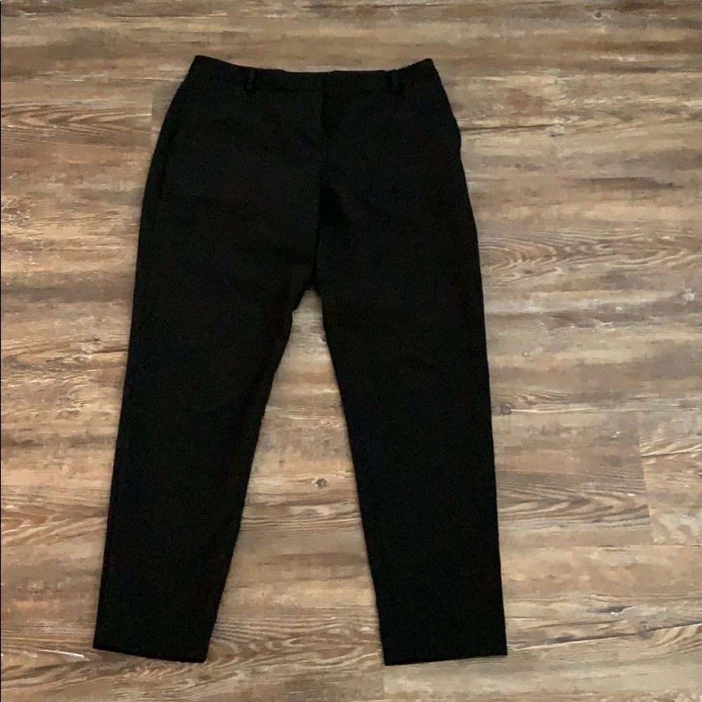 Metaphor black ankle dress pant